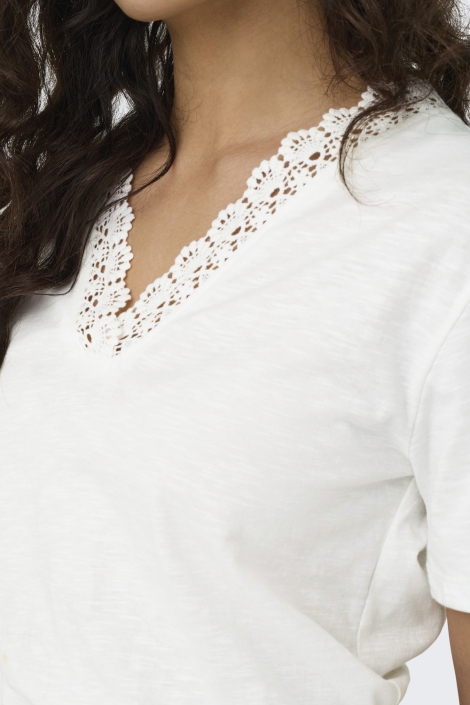 Jacqueline de Yong jdysalva life s/s v-neck top jrs di